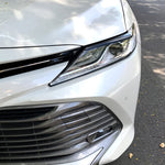 Adesivo decorativo per sopracciglia faro auto per Toyota Camry 2018+, Headlight Eyebrow For Toyota Camry 2018+ (Black), Headlight Eyebrow For Toyota Camry 2018+ (Carbon Fiber Black)