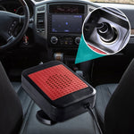 Sbrinatore e disappannatore multifunzionale per parabrezza anteriore per auto, riscaldatore cavo da 12 V, 12V (Orange), 24V (Red)