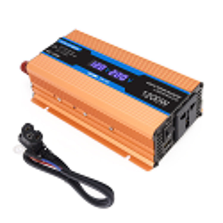 Carmaer Convertitore di potenza per uso domestico con doppio display digitale multifunzione per auto da 48 V a 220 V 1200 W, 48V to 220V 1200W