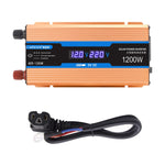 Carmaer Convertitore di potenza per uso domestico con doppio display digitale multifunzione per auto da 48 V a 220 V 1200 W, 48V to 220V 1200W