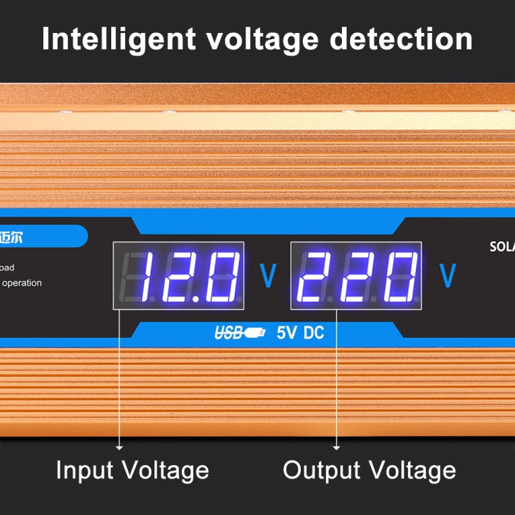 Convertitore di potenza 12V a 220V 2200W con doppio display digit