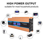 Convertitore di potenza 12V a 220V 2200W con doppio display digit