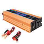 Carmaer Convertitore di potenza per uso domestico con doppio display digitale multifunzione per auto da 24 V a 220 V 2200 W, 24V to 220V 2200W