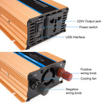 Carmaer Convertitore di potenza per uso domestico con doppio display digitale multifunzione per auto da 24 V a 220 V 2200 W, 24V to 220V 2200W