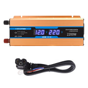Carmaer Convertitore di potenza per uso domestico con doppio display digitale multifunzione per auto da 48 V a 220 V 2200 W, 48V to 220V 2200W