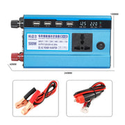 Carmaer Convertitore di potenza per uso domestico con doppio display digitale per accendisigari doppio da 12V a 220V 500W, 12V to 220V 500W