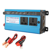 Carmaer Convertitore di potenza per uso domestico con doppio display digitale per accendisigari doppio da 12V a 220V 1200W, 12V to 220V 1200W