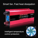 Convertitore di alimentazione 24V a 220V 500W con display LCD