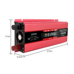 Convertitore di alimentazione 12V a 220V 2000W con display LCD