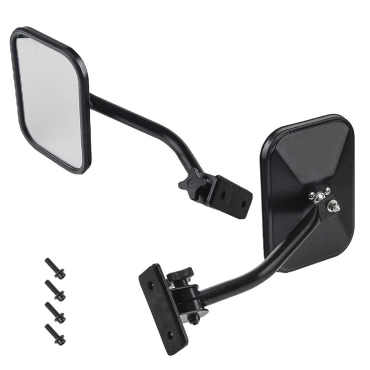 SF-JP-003 Coppia Specchietto retrovisore per porta laterale auto Lente ad angolo regolabile Specchietto esterno per punto cieco per Jeep Wrangler, SF-JP-003