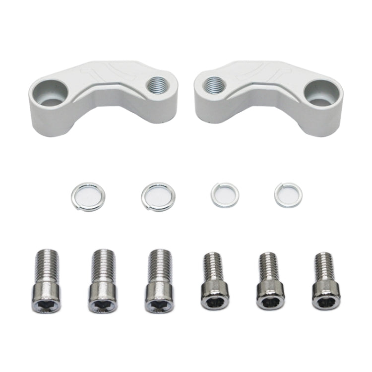 Set staffe estensione specchio retrovisore moto in alluminio