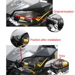 Set staffe estensione specchio retrovisore moto in alluminio
