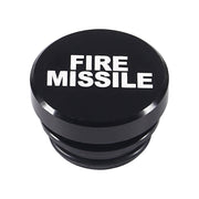 2 pezzi di copertura antipolvere per accendisigari in metallo con lettera FIRE MISSILE per auto/moto, FIRE MISSILE (Black), FIRE MISSILE (Red)