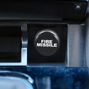 2 pezzi di copertura antipolvere per accendisigari in metallo con lettera FIRE MISSILE per auto/moto, FIRE MISSILE (Black), FIRE MISSILE (Red)
