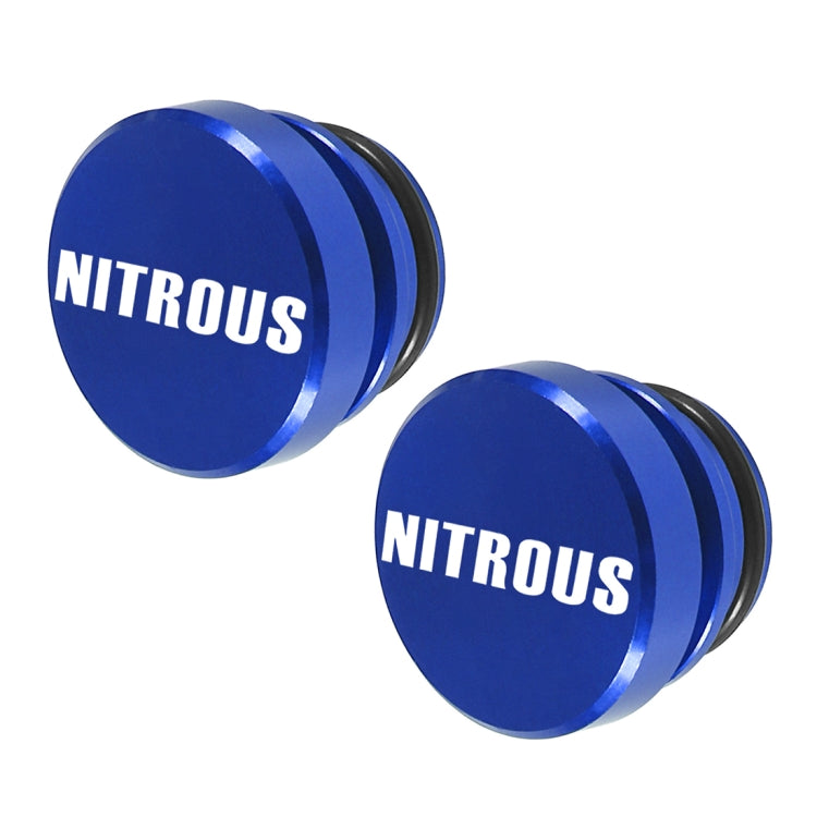 2 pezzi di copertura antipolvere per accendisigari in metallo con lettera NITROUS per auto/moto, NITROUS