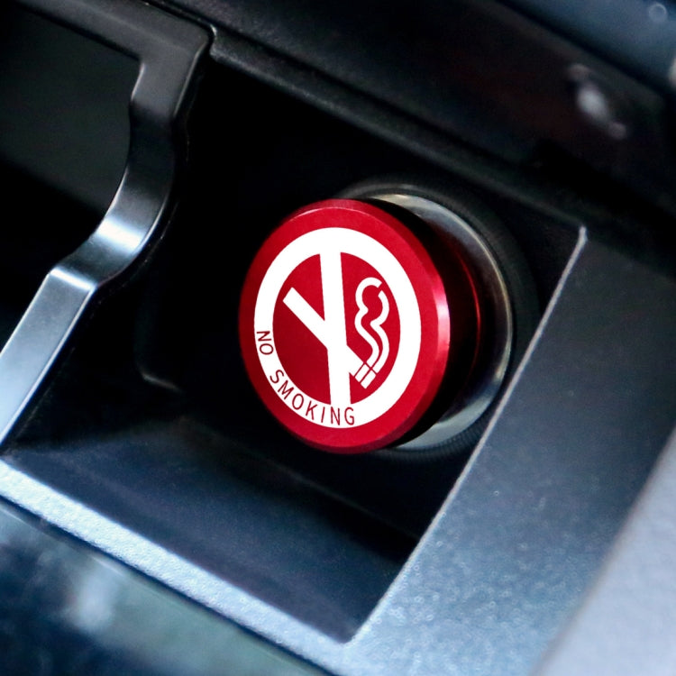 2 pezzi di copertura antipolvere per accendisigari in metallo con lettera NON FUMATORI per auto/moto, NO SMOKING