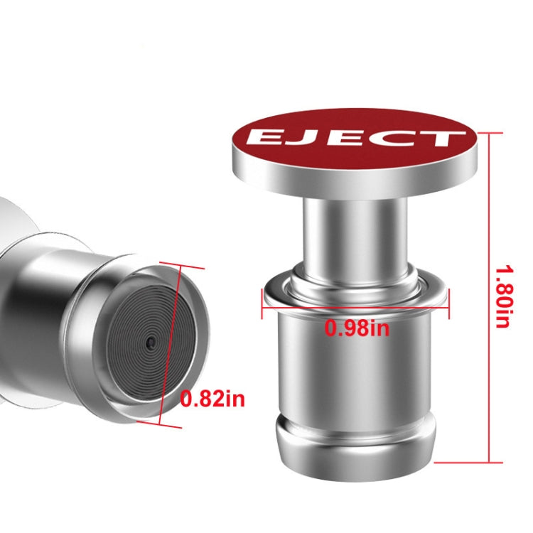 2 pezzi 12 V per auto/moto EJECT lettera accendisigari in metallo, mozzicone di sigaretta, EJECT