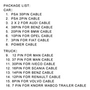 Set di cavi di conversione 16 in 1 per camion/auto, 16 in 1 Truck / Car Conversion Cable