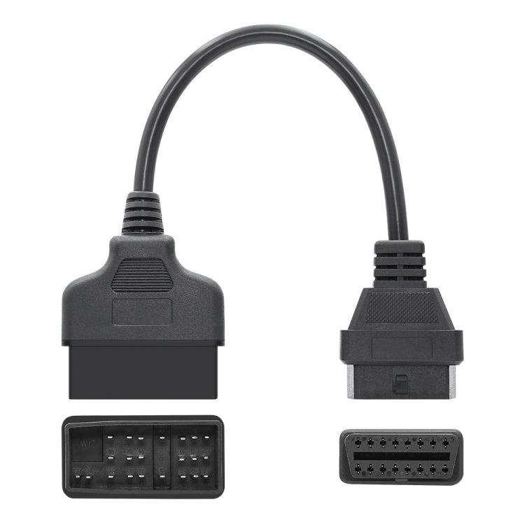 Cavo adattatore diagnostico OBDII per cavo di conversione OBD2 per auto da 22 pin a 16 pin per Toyota, OBD2 Conversion Cable