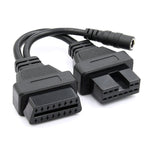 Cavo adattatore diagnostico OBDII per cavo di conversione OBD2 per auto da 12 pin a 16 pin per Mitsubishi, 12Pin to 16Pin for Mitsubishi