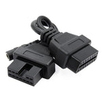 Cavo adattatore diagnostico OBDII per cavo di conversione OBD2 per auto da 12 pin a 16 pin per Mitsubishi, 12Pin to 16Pin for Mitsubishi