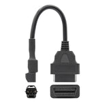 Cavo adattatore diagnostico OBDII per cavo di conversione OBD2 per motocicli da 16 pin a 3 pin per KYMCO, 16Pin to 3Pin