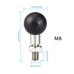 WUPP PJ-416A1 YF-213 Supporto per specchietto retrovisore moto Staffa M8 Testa a sfera fissa, M8