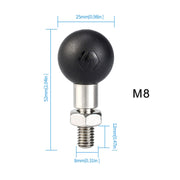 WUPP PJ-416A1 YF-213 Supporto per specchietto retrovisore moto Staffa M8 Testa a sfera fissa, M8