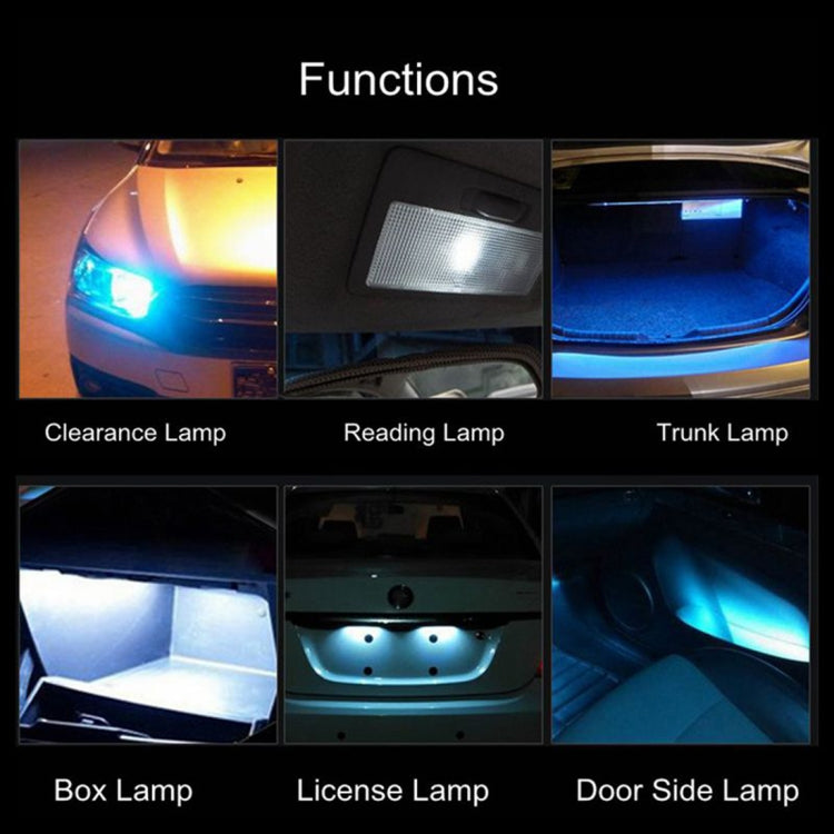 4 lampadine T10 9 LED SMD-3030 12V per luce ingombro auto