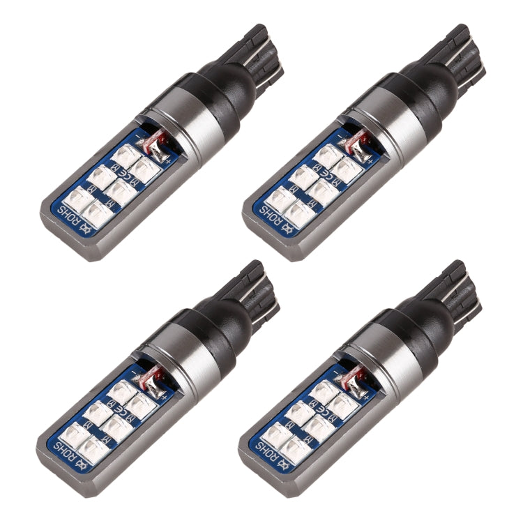 4 PZ T10 DC12V / 4W Luce di ingombro per auto 12 LED SMD-3030 Perline lampada, 12LEDs SMD-3030 (Ice Blue Light), 12LEDs SMD-3030 (Blue Light), 12LEDs SMD-3030 (Pink Light), 12LEDs SMD-3030 (Green Light), 12LEDs SMD-3030 (Red Light)                     ...