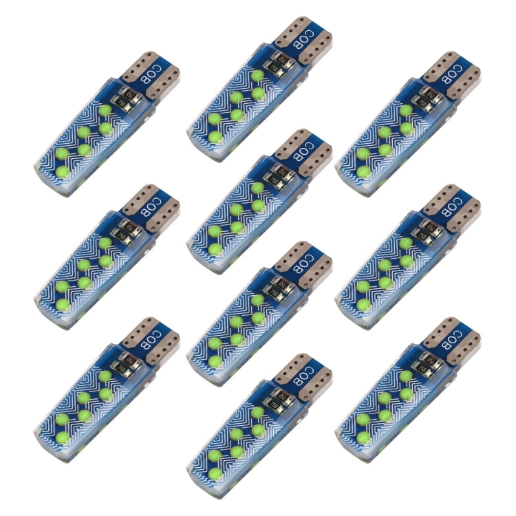 10 pezzi Lampadine T10 12V 1,2W 12 LED COB per Auto