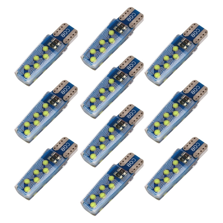 10 pezzi T10 DC12V / 1,2 W Luce di ingombro per auto 12 LED COB Perline lampada, 12LEDs COB (Ice Blue Light), 12LEDs COB (Blue Light), 12LEDs COB (Pink Light), 12LEDs COB (Green Light), 12LEDs COB (Red Light), 12LEDs COB (White Light)                  ...