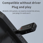 Trasmettitore ricevitore Bluetooth per auto A60 3 in 1 3.5AUX Chiamata in vivavoce, A60