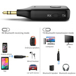 Trasmettitore ricevitore Bluetooth per auto A60 3 in 1 3.5AUX Chiamata in vivavoce, A60