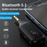Trasmettitore ricevitore Bluetooth per auto A60 3 in 1 3.5AUX Chiamata in vivavoce, A60