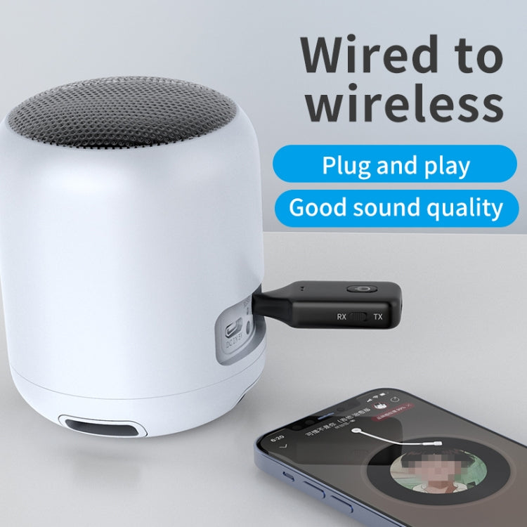Trasmettitore ricevitore Bluetooth per auto A60 3 in 1 3.5AUX Chiamata in vivavoce, A60