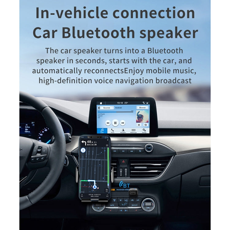 Trasmettitore ricevitore Bluetooth per auto A60 3 in 1 3.5AUX Chiamata in vivavoce, A60
