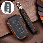 Custodia protettiva per chiave Hallmo in pelle di vacchetta per auto per KIA K2 / K3 / K5 a 3 pulsanti, For KIA K2 / K3 / K5 3-button