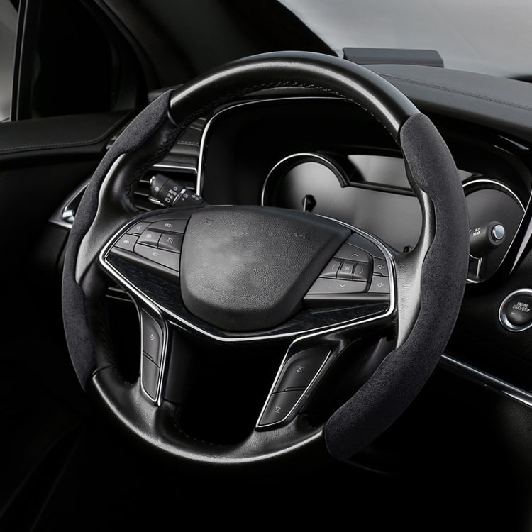 Coprivolante universale in pelle scamosciata per auto