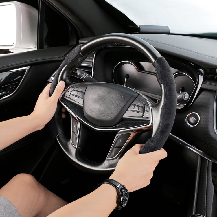 Coprivolante universale per auto in pelle scamosciata