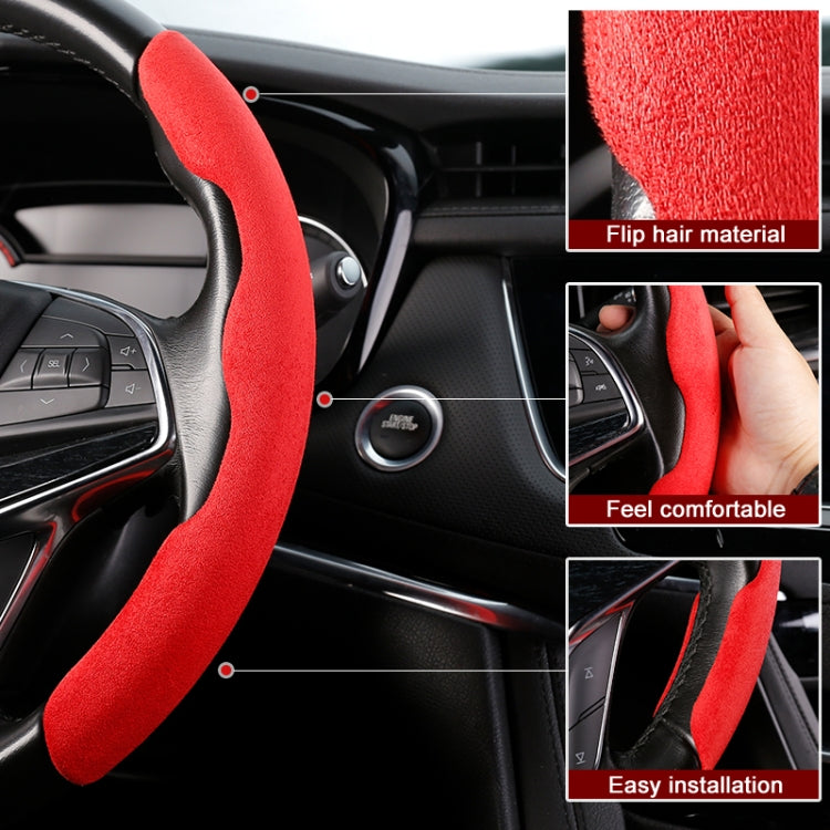 Coprivolante universale per auto in pelle scamosciata