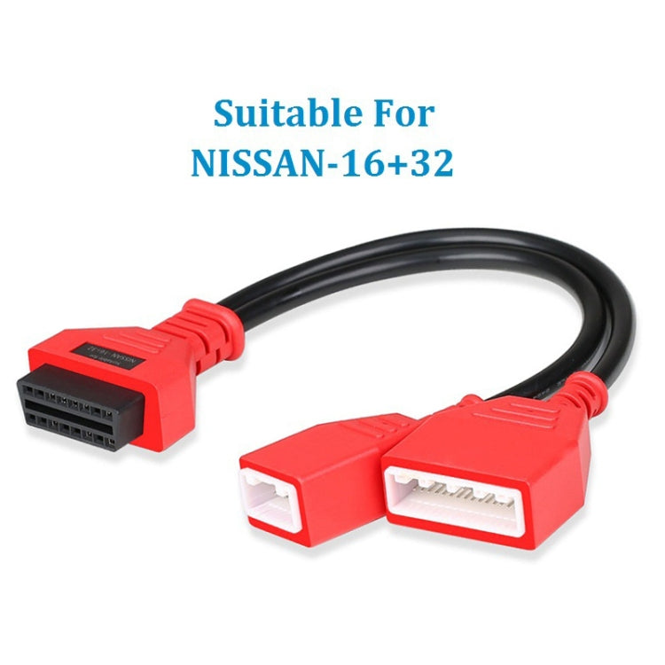Cavo di prolunga da 16 + 32 pin con filettatura esterna a OBD2 per Nissan Sylphy, For Nissan Sylphy