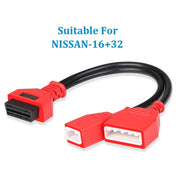 Cavo di prolunga da 16 + 32 pin con filettatura esterna a OBD2 per Nissan Sylphy, For Nissan Sylphy