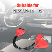 Cavo di prolunga da 16 + 32 pin con filettatura esterna a OBD2 per Nissan Sylphy, For Nissan Sylphy