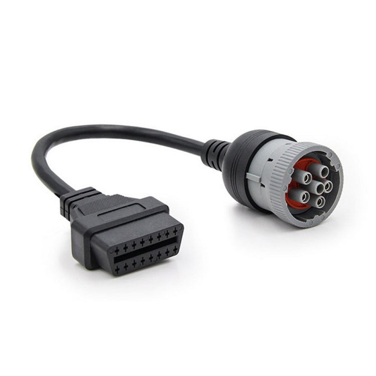 Cavo adattatore diagnostico per auto femmina J1708 da 6 pin a OBD2 16 pin, 6Pin to OBD2