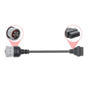 Cavo adattatore diagnostico per auto femmina J1708 da 6 pin a OBD2 16 pin, 6Pin to OBD2