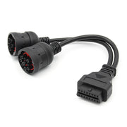 Cavo adattatore diagnostico per auto femmina J1708 J1939 da 6 pin 9 pin a OBD2 16 pin, 6Pin 9Pin to OBD2