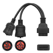 Cavo adattatore diagnostico per auto femmina J1708 J1939 da 6 pin 9 pin a OBD2 16 pin, 6Pin 9Pin to OBD2