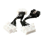 Cavo diagnostico per auto ELM327 OBD2 da 16 pin maschio a 3 femmine, 16Pin Male to 3 Female