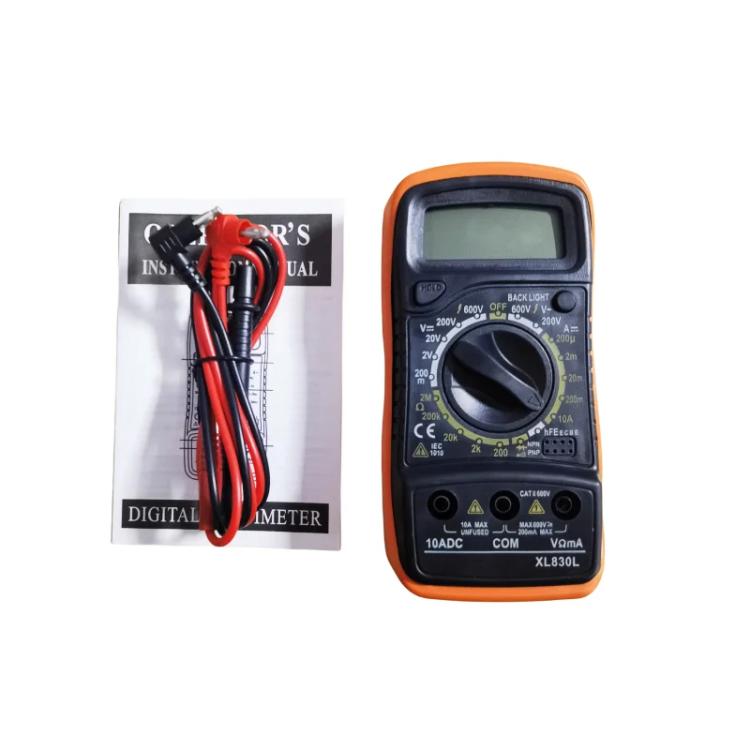 Multimetro digitale portatile retroilluminato LCD XL830L